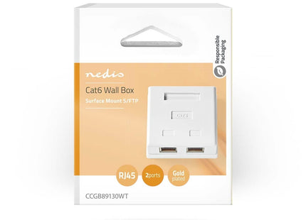 Nedis Opbouw Netwerk Wanddoos Wit