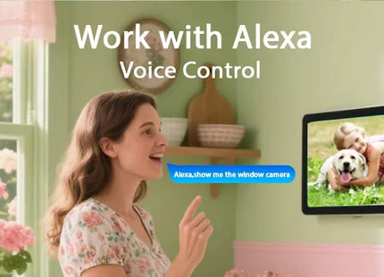 Nedis Raamcamera Dual WiFi, Micro SD, Starlight, 4Mp resolutie