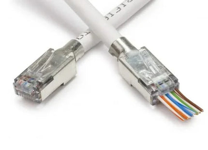 Nedis RJ45 Connector CAT7 FTP Pass Through connectors Set 10 stuks