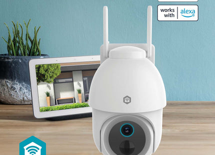 Nedis SmartLife 3MP PTZ Camera voor buiten met WiFi en batterij
