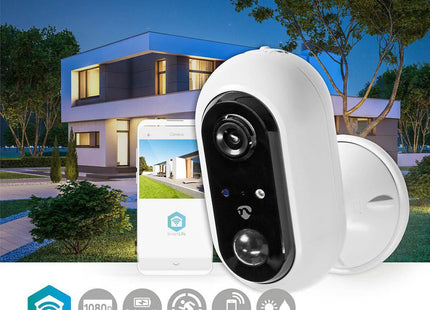 Nedis SmartLife Camera voor Buiten Wi-Fi Full HD IP65 Cloud / MicroSD