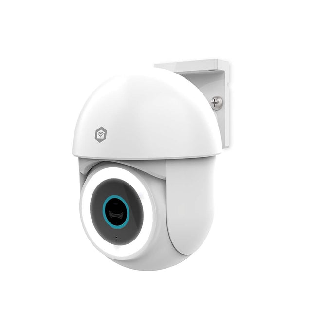 Nedis SmartLife PT bestuurbare camera voor buiten met WiFi en spotlight (Full Color), vaste voeding