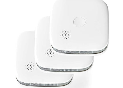 Nedis SmartLife Rookmelder set van 3 stuks incl. vervangbare batterijen