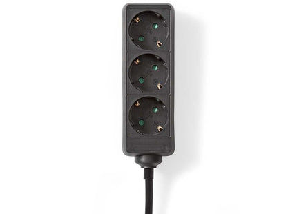 Nedis Stekkerdoos met randaarde, 16 A, 3-wegs, 3m