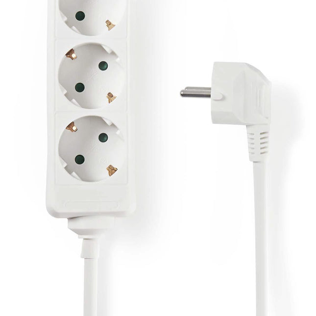 Nedis Stekkerdoos met randaarde, 16 A, 3-wegs, 3m