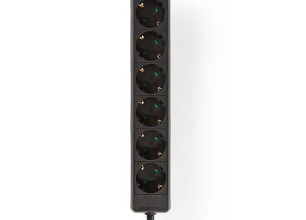 Nedis Stekkerdoos met randaarde, 16 A, 6-wegs, 3m