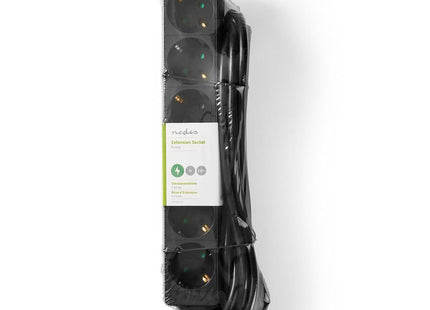 Nedis Stekkerdoos met randaarde, 16 A, 6-wegs, 3m