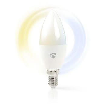 Nedis Wi-Fi smart LED-lamp | Warm- tot Koud-Wit | E14