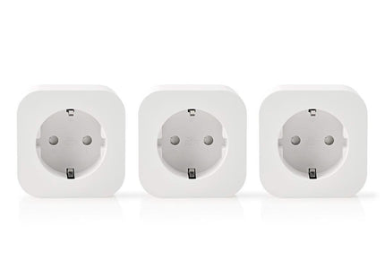 Nedis Wi-Fi Smart-Stekker | Schuko Type-F | 10 A | 3-Pack