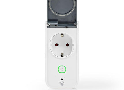 Nedis Wi-Fi Smart Stekker voor Buiten | Spatwaterbestendig | IP44 | Verbruiksmonitor | Schuko Type F | 16 A