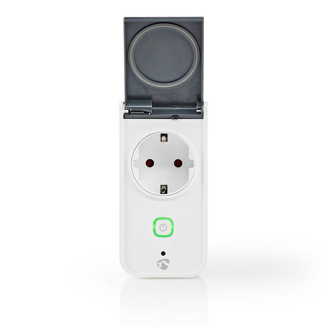 Nedis Wi-Fi Smart Stekker voor Buiten | Spatwaterbestendig | IP44 | Verbruiksmonitor | Schuko Type F | 16 A