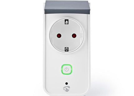 Nedis Wi-Fi Smart Stekker voor Buiten | Spatwaterbestendig | IP44 | Verbruiksmonitor | Schuko Type F | 16 A