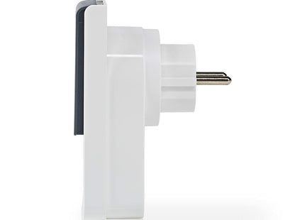 Nedis Wi-Fi Smart Stekker voor Buiten | Spatwaterbestendig | IP44 | Verbruiksmonitor | Schuko Type F | 16 A