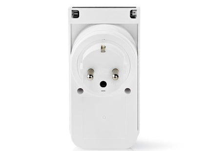 Nedis Wi-Fi Smart Stekker voor Buiten | Spatwaterbestendig | IP44 | Verbruiksmonitor | Schuko Type F | 16 A