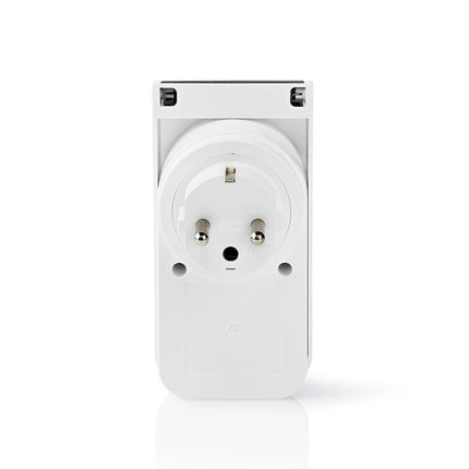 Nedis Wi-Fi Smart Stekker voor Buiten | Spatwaterbestendig | IP44 | Verbruiksmonitor | Schuko Type F | 16 A