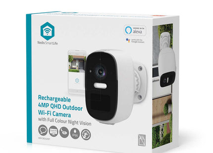Nedis Wi-Fi Smartlife 4MP IP-camera voor buiten Waterbestendig