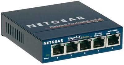 Switch Netgear Netgear GS105GE de 5 portas gigabit