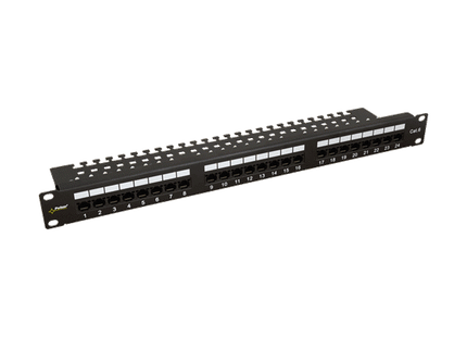 Pulsar RP-U24V6, Patchpaneel 1HE 24 poorten UTP Cat5/6