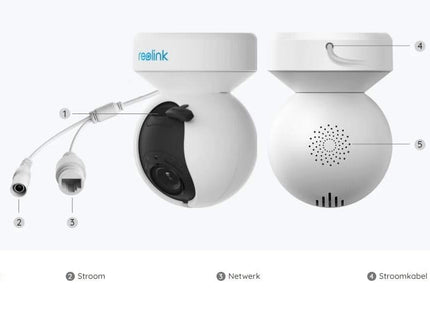 Reolink E540, 5MP PTZ Dual-Band WiFi camera met schrikverlichting