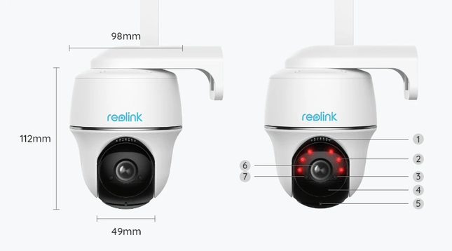 Reolink G430,  4G LTE 5MP Pan Tilt batterijcamera en slimme detectie