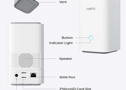 Reolink Home Hub1, draadloze beveiligingshub met Multi-Device Management