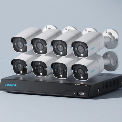 Reolink NVS16-12MB8, 12MP PoE Cameraset met 24/7 opnemen