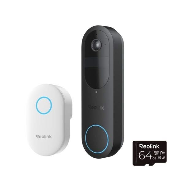 Reolink Reolink D340B WiFi campainha de vídeo e cartão micro SD de 64 GB