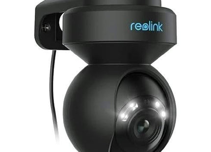 Reolink E540-B, cámara WiFi PTZ de doble banda de 5 MP en color negro con luz de disuasión
