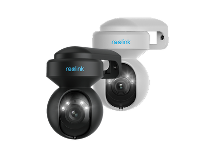 Reolink E540-B, cámara WiFi PTZ de doble banda de 5 MP en color negro con luz de disuasión