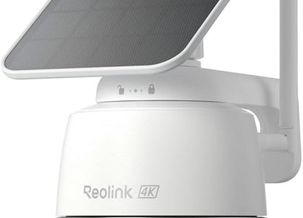 Reolink G440-W con panel solar, blanco, cámara con batería 4G LTE de 8 MP y 4K con función de giro e inclinación y detección inteligente