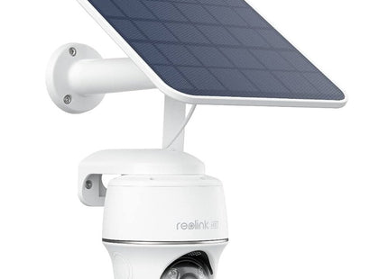 Reolink G440-W con panel solar, blanco, cámara con batería 4G LTE de 8 MP y 4K con función de giro e inclinación y detección inteligente