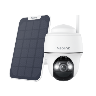 Reolink Reolink G440-W plus Zonnepaneel Wit, 4G LTE 8MP 4K Pan Tilt batterijcamera met slimme detectie