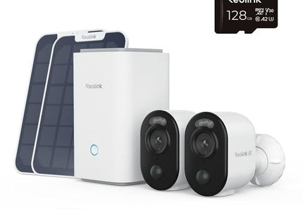 Reolink Reolink Home Hub1 with 2x Reolink B350 8MP cameras and 2x solar panel, 1x 128GB SD card