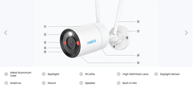 Reolink Reolink NVS12-8MB4W, set di sicurezza WiFi Bullet 4K/8MP UHD