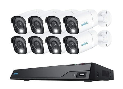 Reolink NVS16-12MB8, kit de cámaras PoE de 12 MP con grabación 24/7