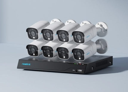 Reolink NVS16-12MB8, kit de cámaras PoE de 12 MP con grabación 24/7