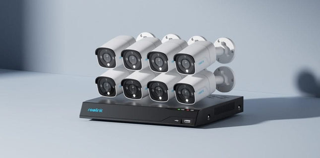 Reolink Reolink NVS16-12MB8, 12MP PoE Camera Set with 24/7 recording