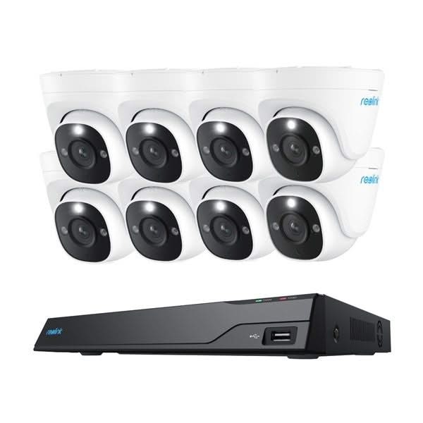 Reolink Reolink NVS16-12MD8, set de seguridad inteligente de 12MP PoE de 16 canales con visión nocturna en color