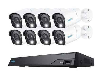 Reolink NVS16-8MB8, kit de seguridad 4K, UHD, PoE y disco duro de 4 TB