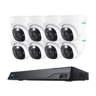 Reolink NVS16-8MD8, kit de cámaras inteligentes PoE de 8 MP con 8 cámaras tipo torreta y NVR con disco duro de 4 TB