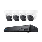 Reolink NVS8-5MD4, kit de seguridad de 2 TB, 5 MP, PoE y detección inteligente con 4 cámaras tipo torreta