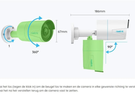 Reolink Reolink P320, telecamera IP PoE da 5 MP con rilevamento di persone/veicoli