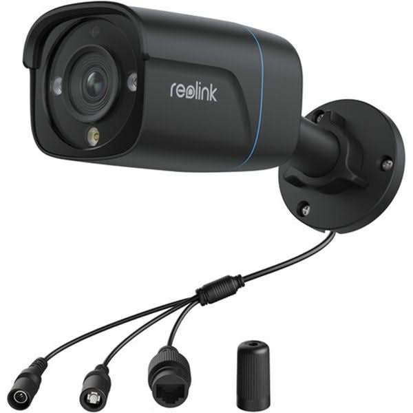 Reolink Reolink P330 Preto, Câmera IP 8MP 4K PoE com Detecção de Pessoa/Veículo