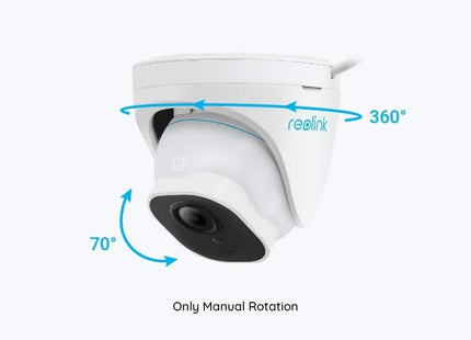Reolink Reolink P334 Caméra tourelle, 4K 8 mégapixels POE Détection intelligente