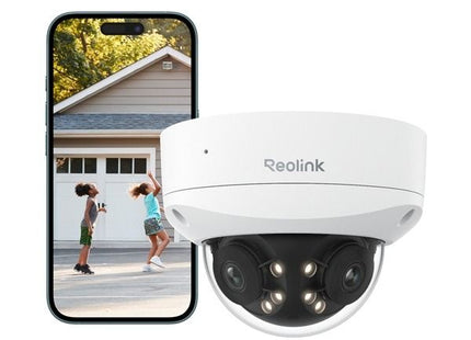 Reolink Reolink P737-A, 8MP 4K/8MP UHD IK10 Dual-Lens 4K Dome camera, Vandal resistant, PoE