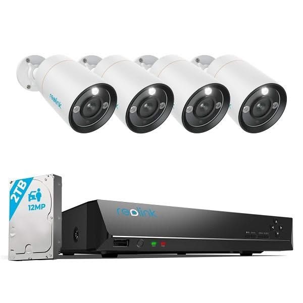 Reolink Reolink RLK8-1200B4-A-4MM, 12MP Security Set with smart detection and PoE