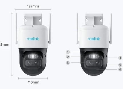 Reolink Trackmix-WiFi, cámara PTZ 4K con doble lente y seguimiento de movimiento