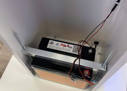 TerreinVeilig Bewakingszuil wit incl. Ajax systeem | Zonnepaneel | Oplader | Accu