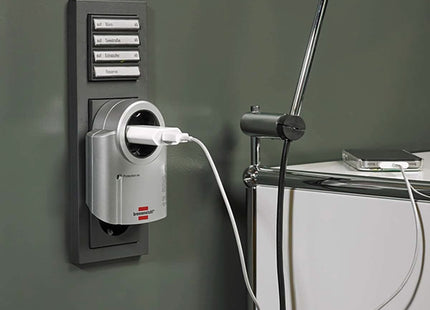 Valueline Overspanningsbeveiligde Stekkerdoos 1-Wegs - Geaard