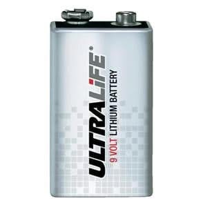 Visonic Visonic Ultralife Bateria de lítio de 9 volts
